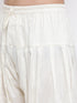 Men's Cream Cotton Blend Pathani Suit Set